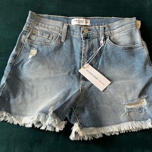 NWT Just Black Denim Distressed Denim Short